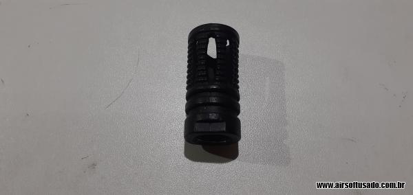 Flash hider em Metal