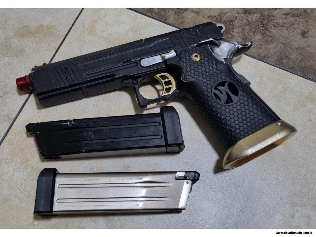 Pistola hi-capa aw com 2 magaz