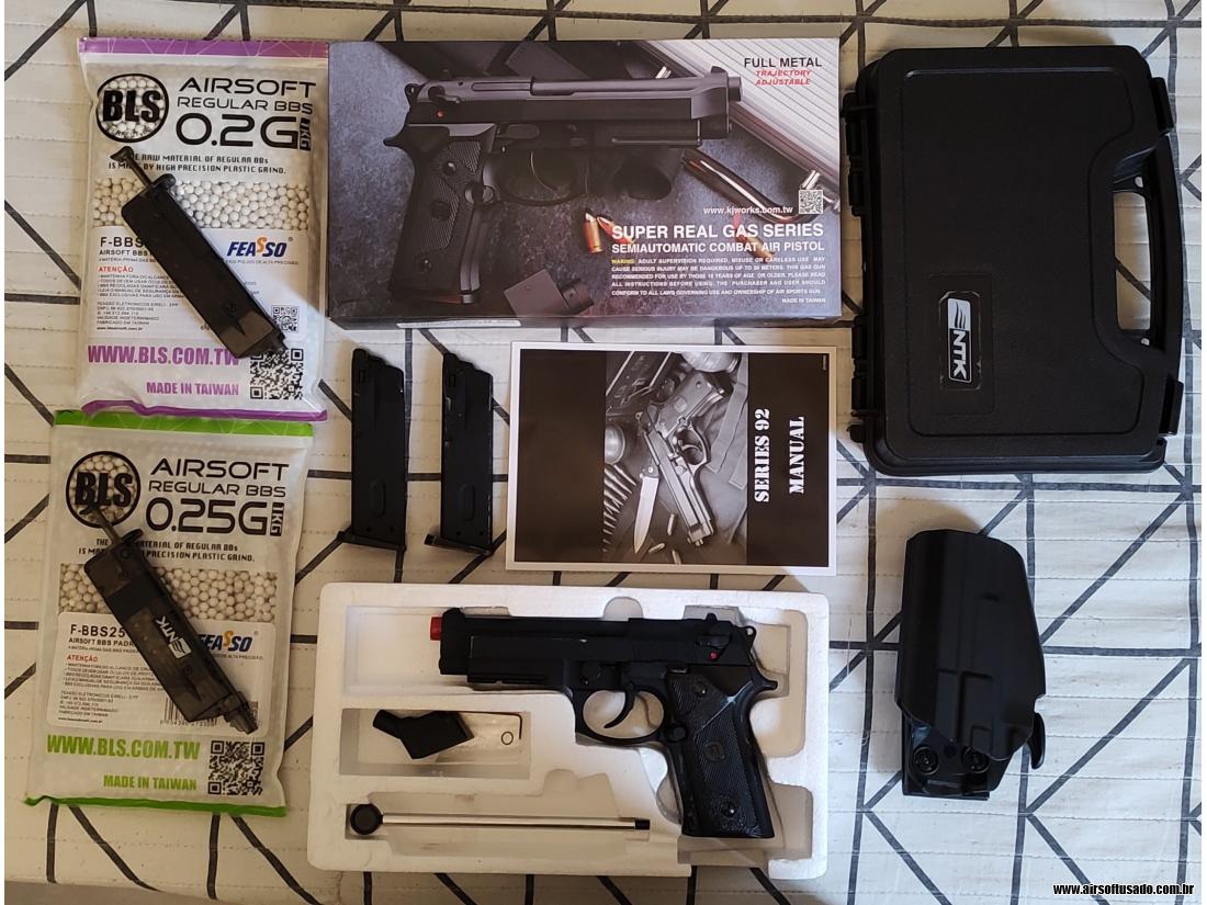 PISTOLA AIRSOFT M9A1 KJW GBB 6