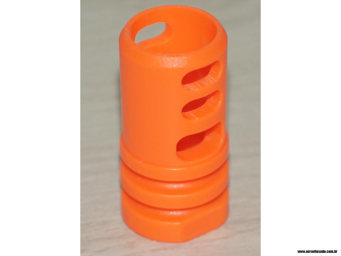 Ponteira laranja para cano de